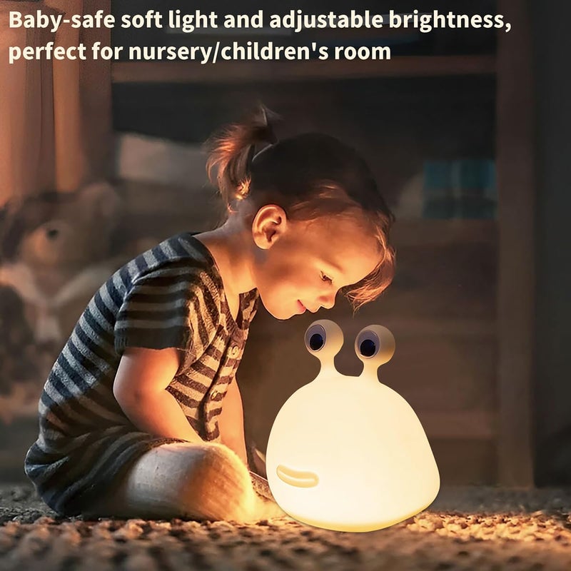 ipalmay Home Night Lights for Kids USB Rechargeable Lamps, ABS+PC Bedside Lamp for Breastfeeding, Touch Control&Timer Setting, White - Image 2
